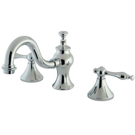 Kingston Brass KC7161NL 8" Widespread Bathroom Faucet, Polished Chrome KC7161NL